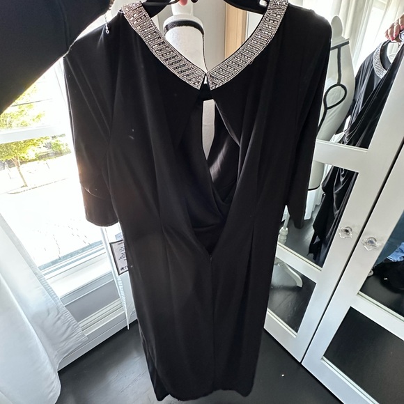 Alex Evenings Black Long Sleeve Sheath Dress - Picture 4 of 4